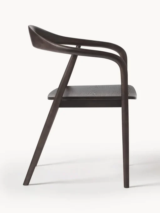 Silla Con Reposabrazos De Madera Angelina