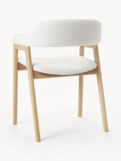 Silla Con Reposabrazos De Madera Santiano