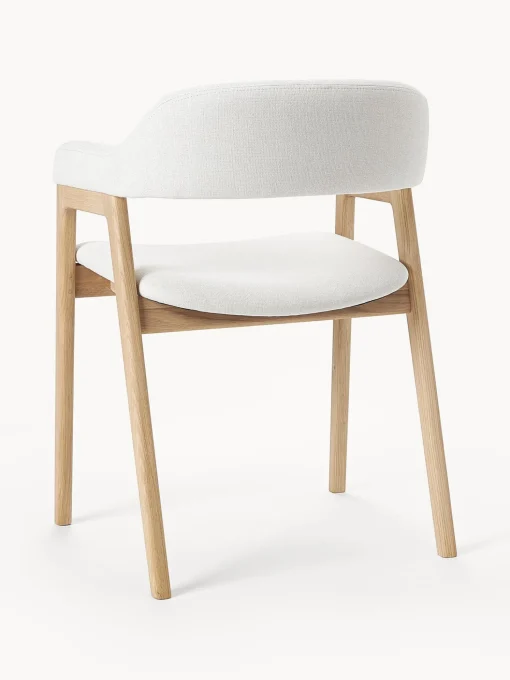 Silla Con Reposabrazos De Madera Santiano