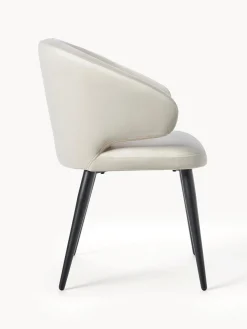 Silla Con Reposabrazos De Terciopelo Celia, Estilo Moderno