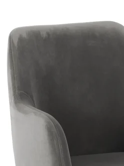 Silla Con Reposabrazos De Terciopelo Isla