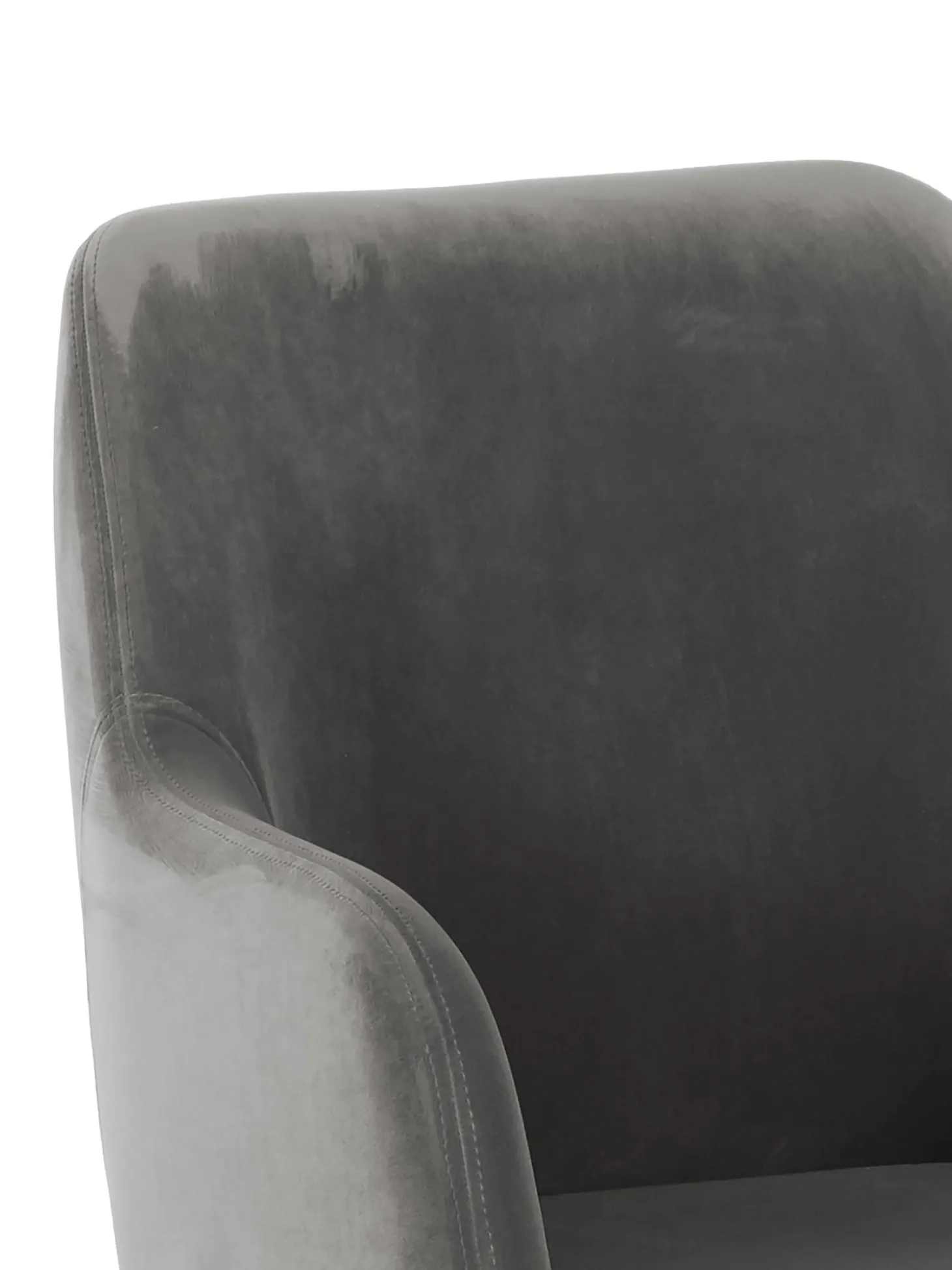 Silla Con Reposabrazos De Terciopelo Isla