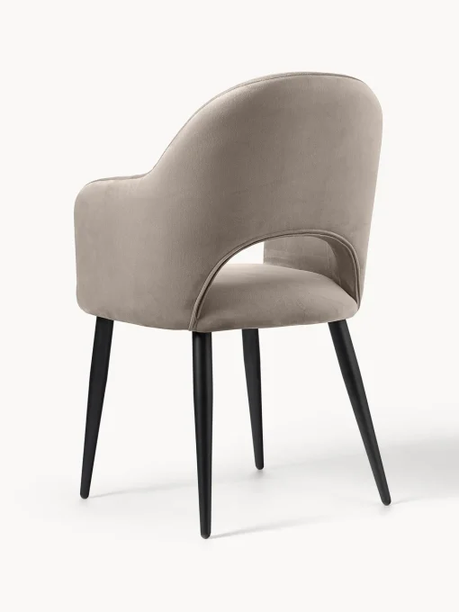 Silla Con Reposabrazos De Terciopelo Rachel