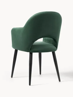 Silla Con Reposabrazos De Terciopelo Rachel