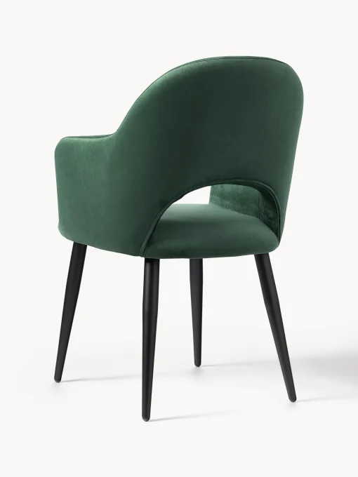 Silla Con Reposabrazos De Terciopelo Rachel