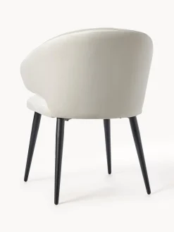 Silla Con Reposabrazos De Terciopelo Celia, Estilo Moderno