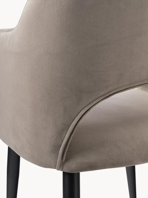 Silla Con Reposabrazos De Terciopelo Rachel