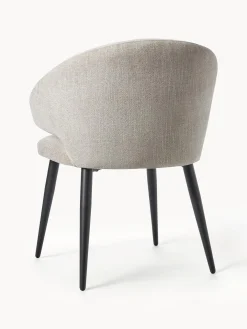 Silla Con Reposabrazos De Tejido Boucle Celia