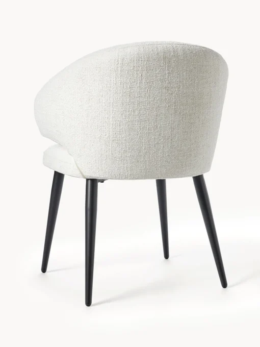 Silla Con Reposabrazos De Tejido Boucle Celia