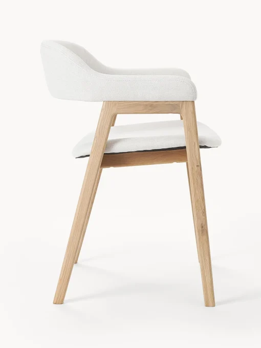 Silla Con Reposabrazos De Madera Santiano
