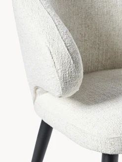 Silla Con Reposabrazos De Tejido Boucle Celia