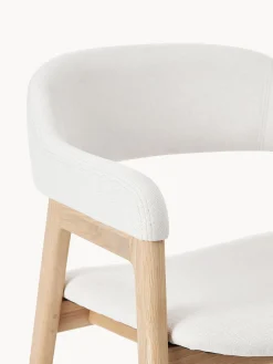Silla Con Reposabrazos De Madera Santiano