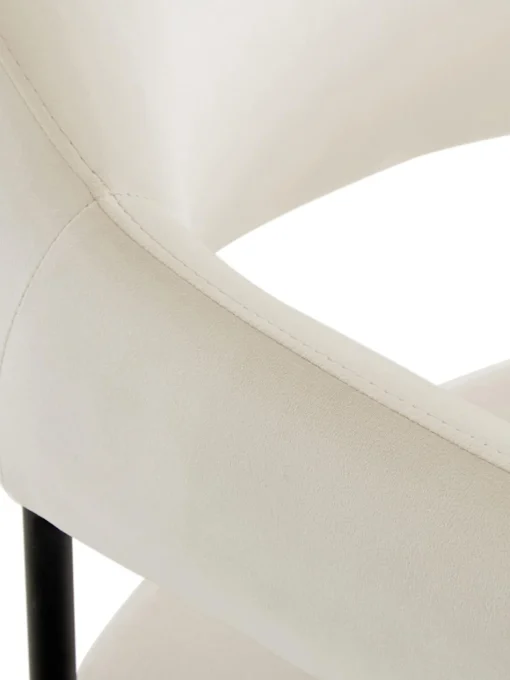 Silla Con Reposabrazos De Terciopelo Zoe