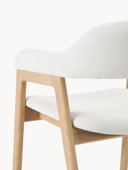 Silla Con Reposabrazos De Madera Santiano