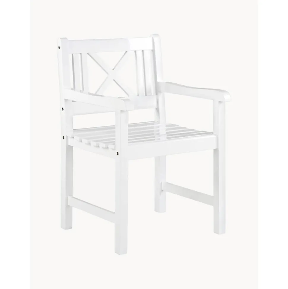 Silla Con Reposabrazos Para Exterior De Madera Rosenborg