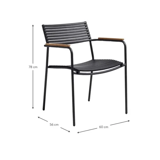 Silla Con Reposabrazos Para Exterior Mood