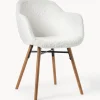 Silla Con Reposabrazos Pequena De Cuero Sintetico Fiji