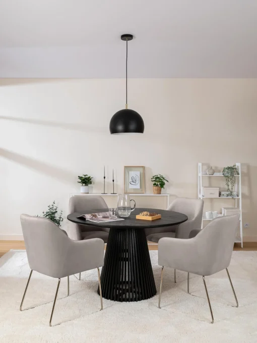 Silla Con Resposabrazos En Terciopelo Ava