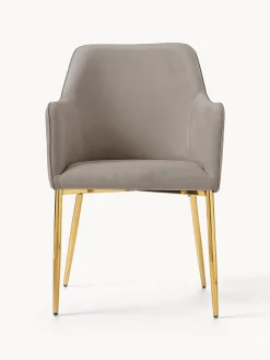 Silla Con Resposabrazos En Terciopelo Ava