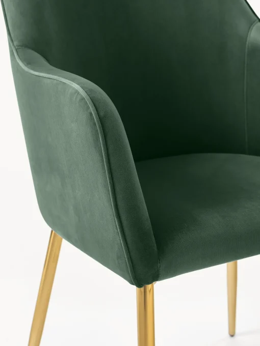 Silla Con Resposabrazos En Terciopelo Ava