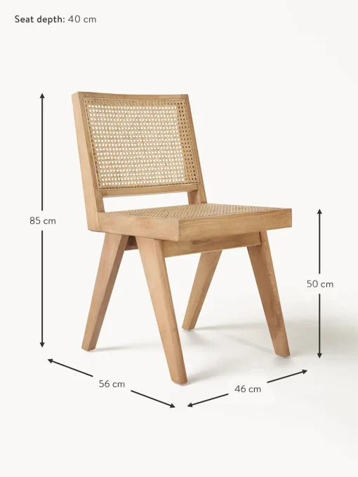 Silla De Madera Con Tejido Vienes Sissi