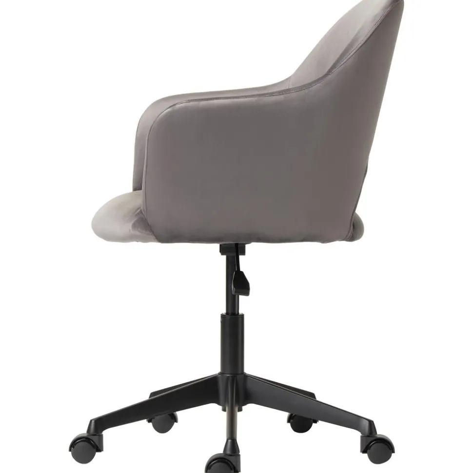 Silla De Oficina Con Reposabrazos De Terciopelo Rachel, Altura Regulable