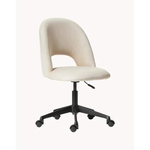 Silla De Oficina De Terciopelo Rachel, Altura Regulable