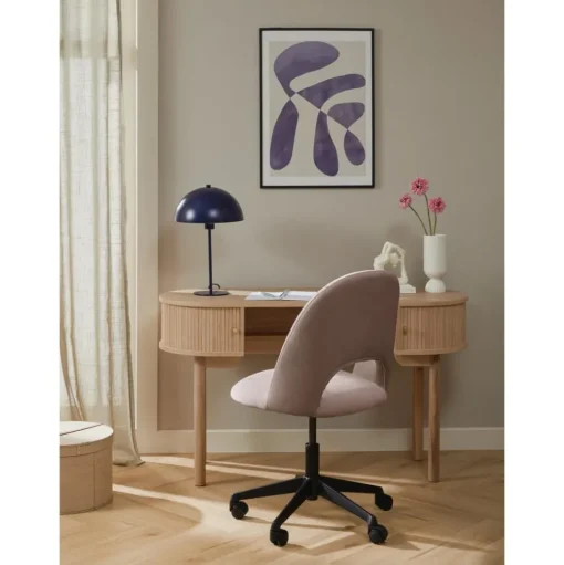Silla De Oficina De Terciopelo Rachel, Altura Regulable