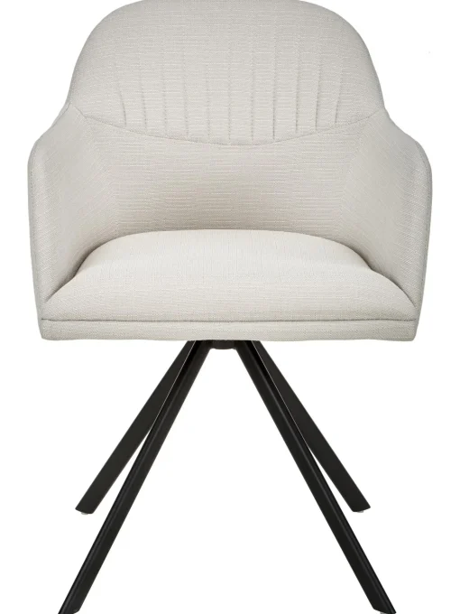 Silla Giratoria Con Reposabrazos Tapizada Lola