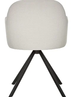 Silla Giratoria Con Reposabrazos Tapizada Lola