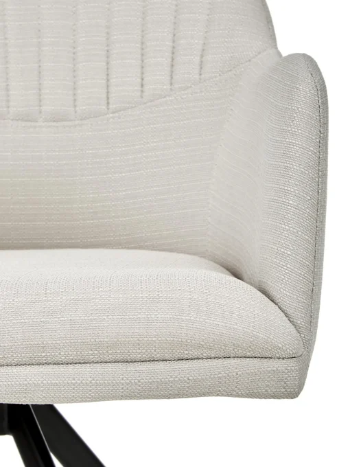 Silla Giratoria Con Reposabrazos Tapizada Lola