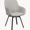 Silla Tapizada Con Reposabrazos Giratoria Alison