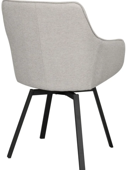 Silla Tapizada Con Reposabrazos Giratoria Alison