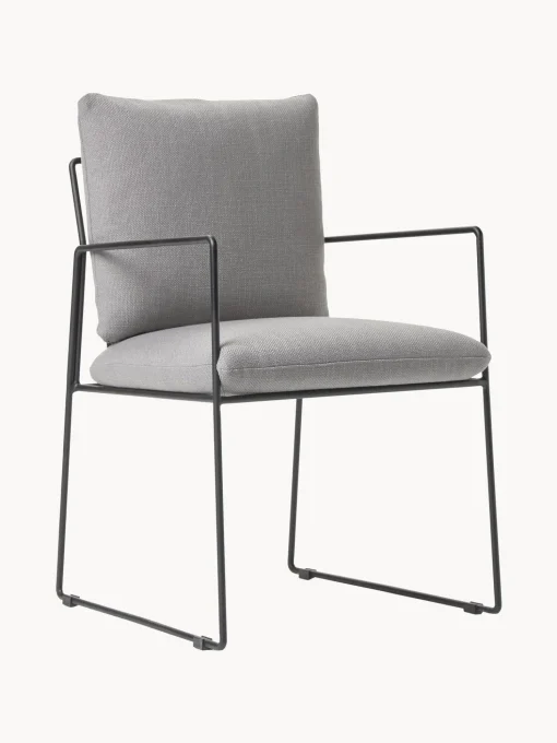 Silla Tapizada De Metal Wayne
