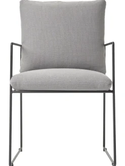 Silla Tapizada De Metal Wayne