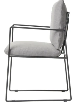 Silla Tapizada De Metal Wayne