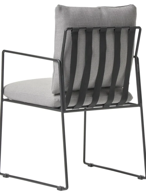 Silla Tapizada De Metal Wayne