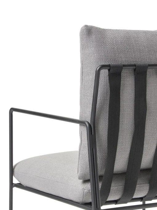Silla Tapizada De Metal Wayne