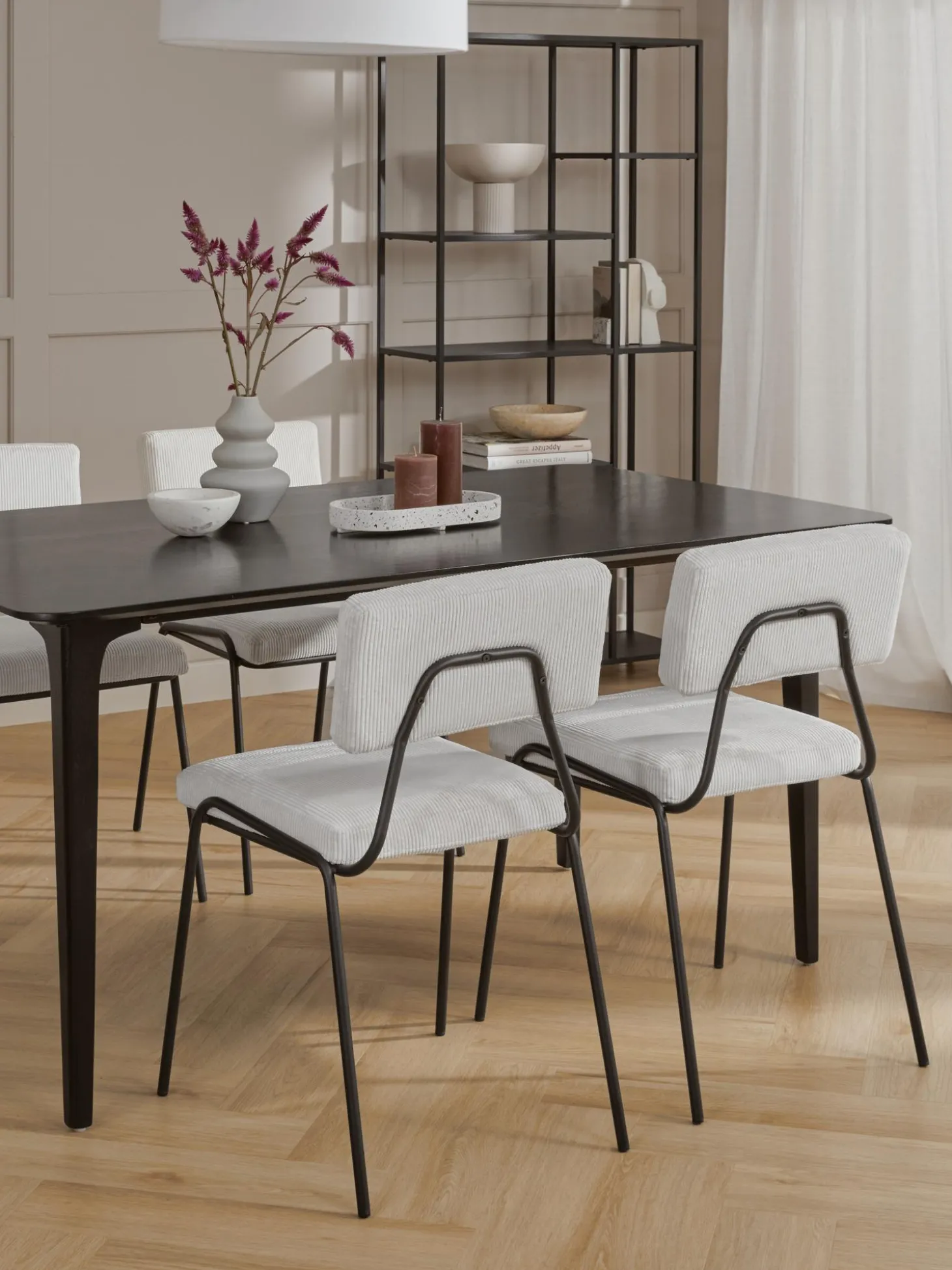 Silla Tapizada En Pana Mats, 2 Uds.