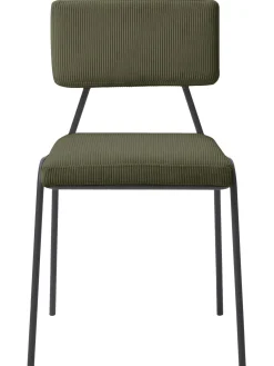 Silla Tapizada En Pana Mats, 2 Uds.