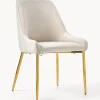 Silla Tapizada En Terciopelo Ava