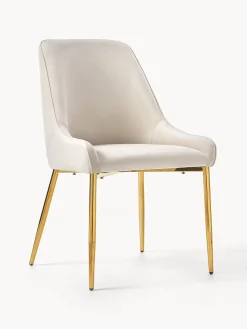 Silla Tapizada En Terciopelo Ava