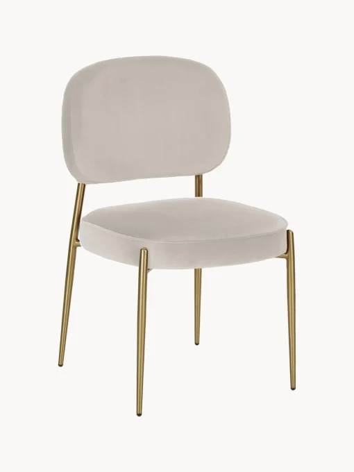 Silla Tapizada En Terciopelo Viggo