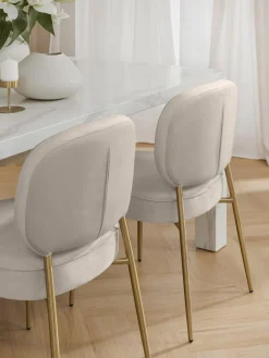 Silla Tapizada En Terciopelo Viggo