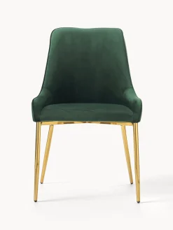 Silla Tapizada En Terciopelo Ava