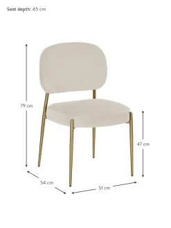 Silla Tapizada En Terciopelo Viggo