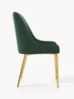 Silla Tapizada En Terciopelo Ava