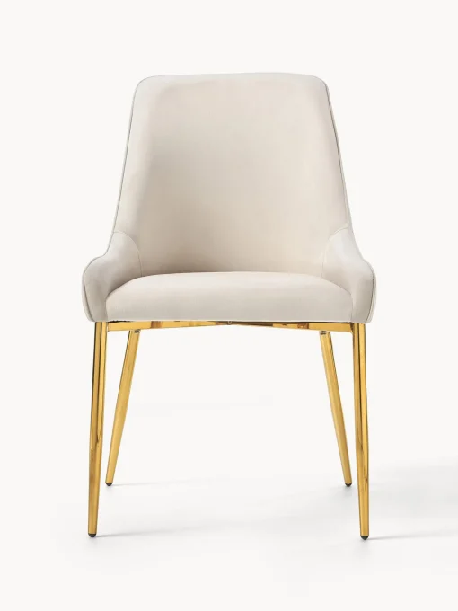 Silla Tapizada En Terciopelo Ava