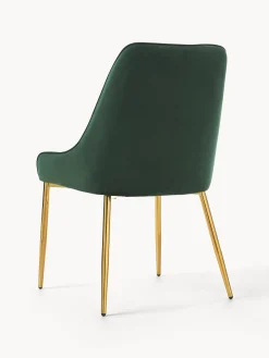 Silla Tapizada En Terciopelo Ava