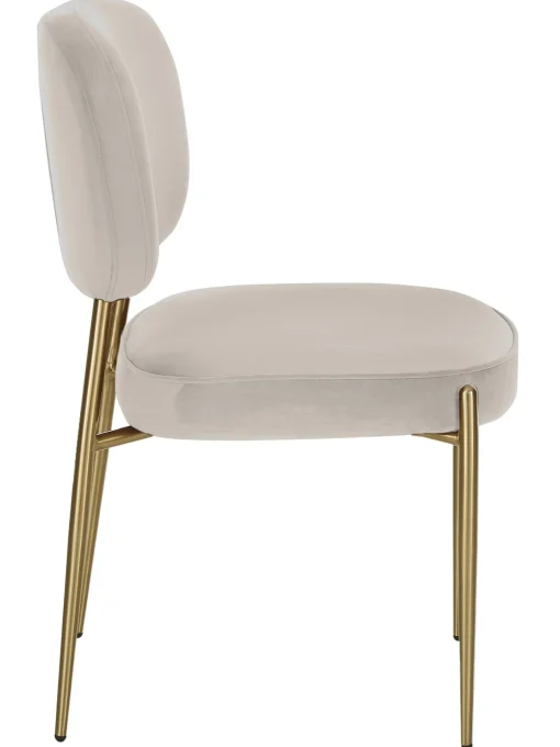 Silla Tapizada En Terciopelo Viggo